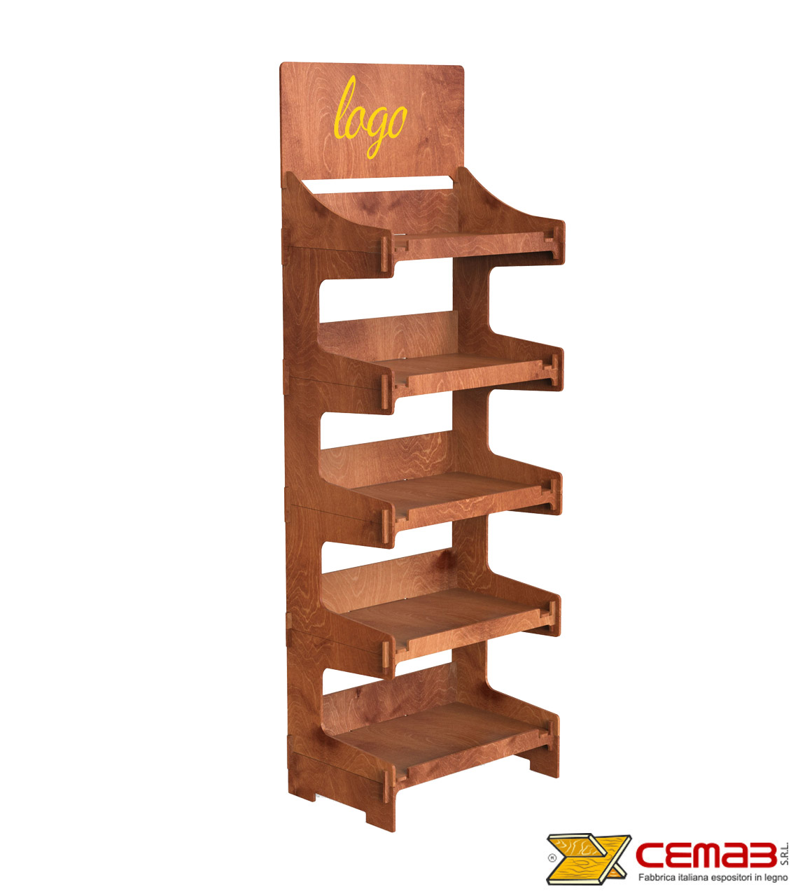 Espositore legno sbiancato grezzo. CM 68x65 H 150 vendita online